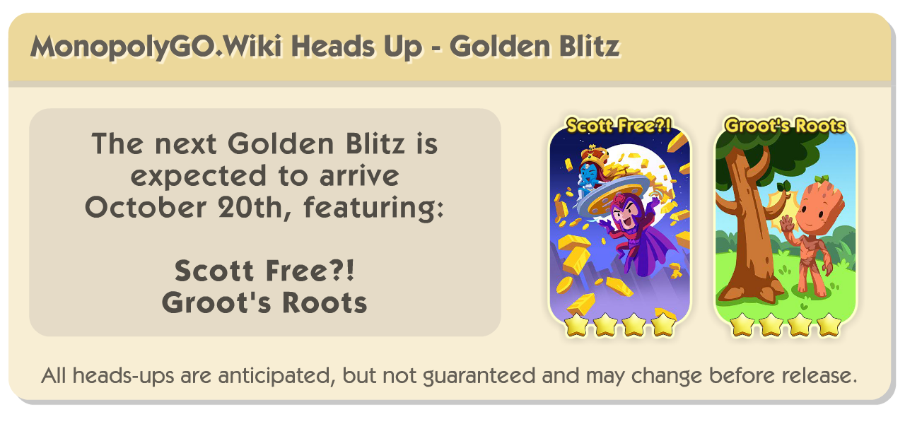 First Golden Blitz Scott Free?! And Groot’s Roots